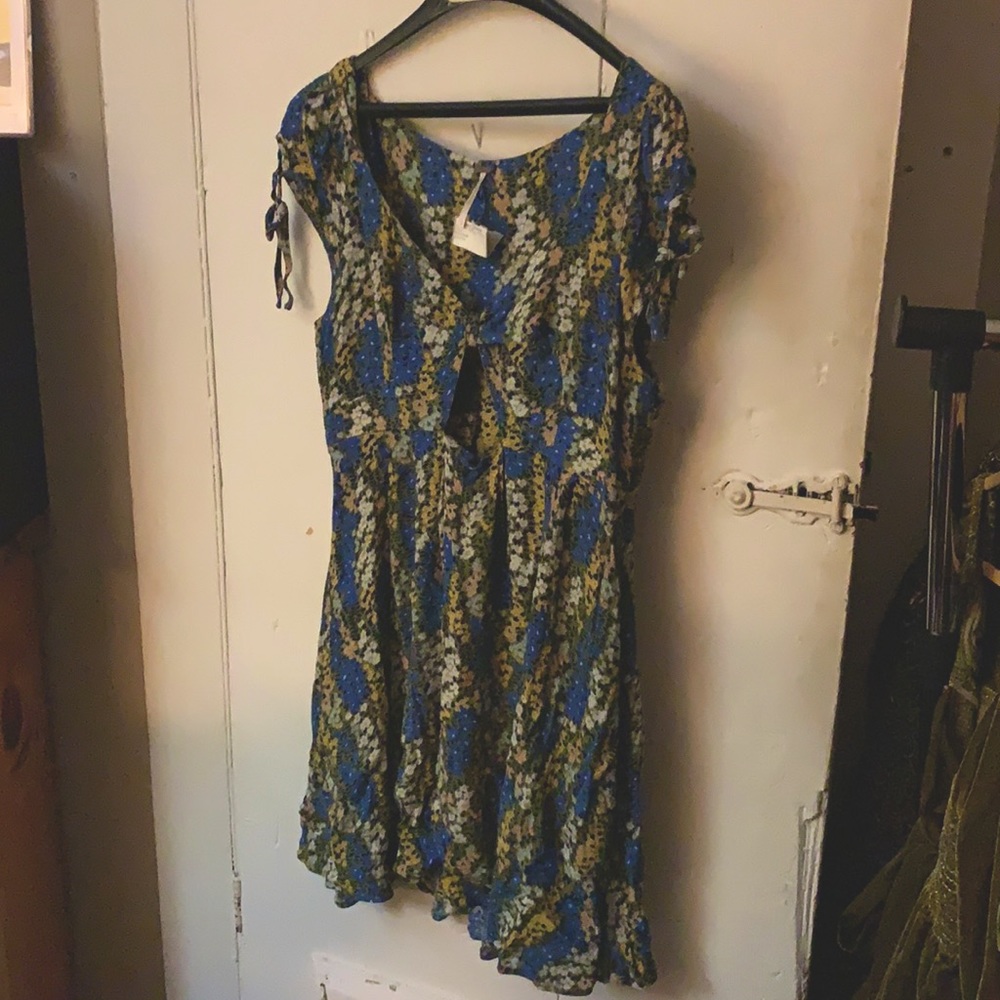 Free People Miss Right Floral Print Mini Dress